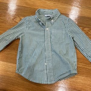Janie and jack baby striped Oxford